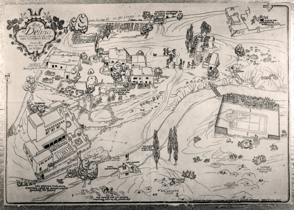 Map of El Delirio (1927), now SAR’s campus
