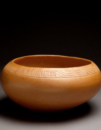Micaceous bowl by Ray Garcia, micaceous clay, 2012