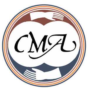CMA logo featuring the letters CMA in serif font surrounded by a circle. Circle image is an ancient Southwest pottery design.