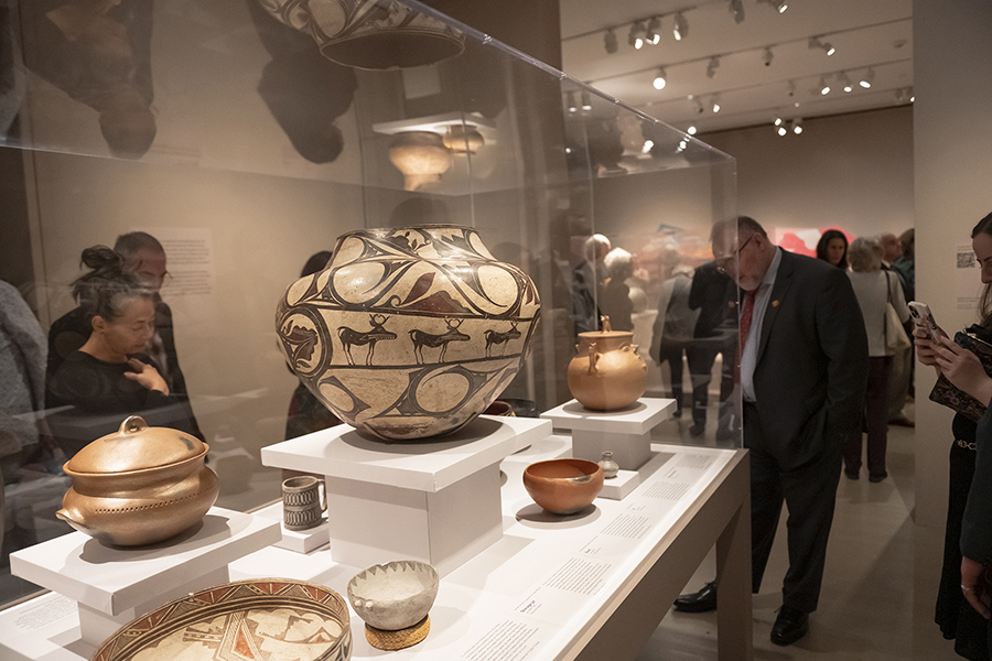 “Grounded in Clay: The Spirit of Pueblo Pottery” Reception at The Metropolitan Museum of Art, October 10, 2023. Photo courtesy of The Met. Credit: Paula Lobo.