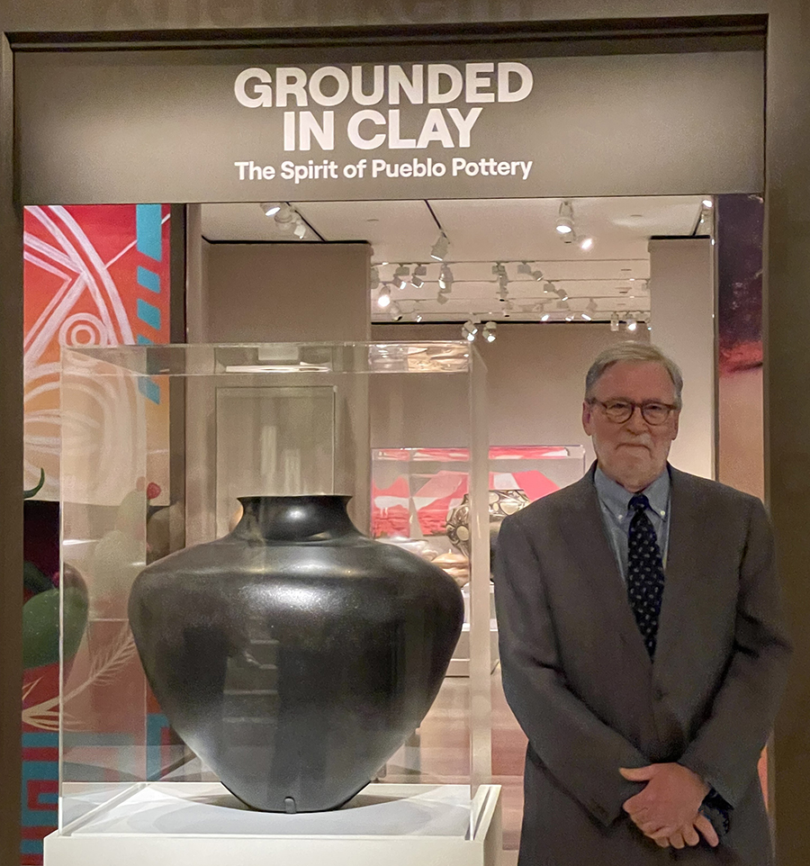 President Brown at opening of Grounded in Clay at the Metropolitan Museum of Art, New York, July 2023